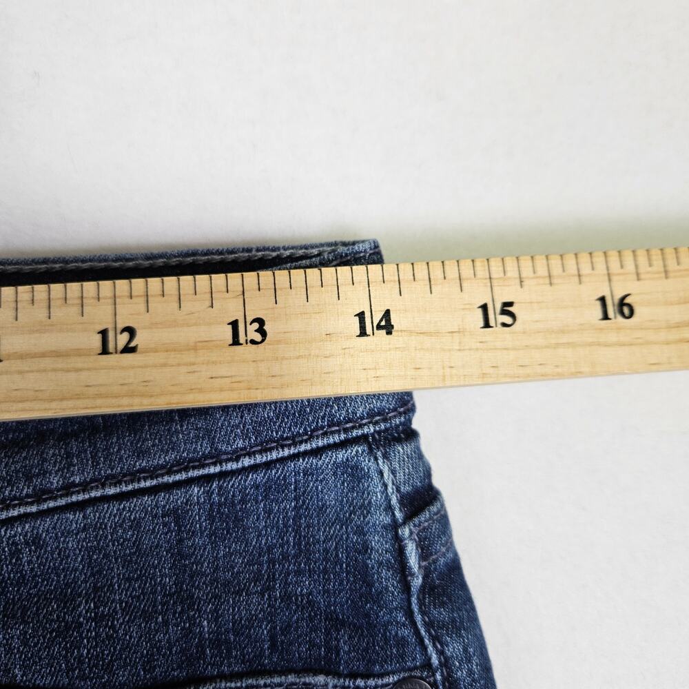 7 For All Mankind Bootcut Jeans Women Low Rise Stretch Denim Blue Western 27 - Picture 13 of 16